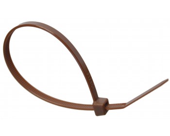 100mm x 2.5mm Brown Cable Ties (100 per pack)